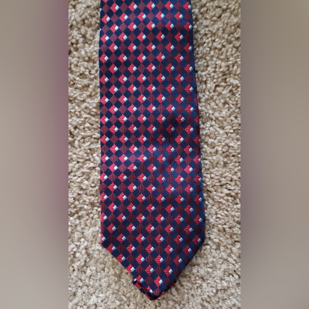 Jos. A. Bank Red and Blue Silk Tie